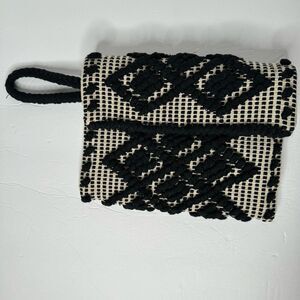 Elizabeth and James Woven Diamond Clutch